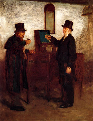 Study for A Glass with the Squire: ca 1880